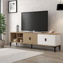 Hanah Home Era 3806 Soporte para TV Roble y Blanco